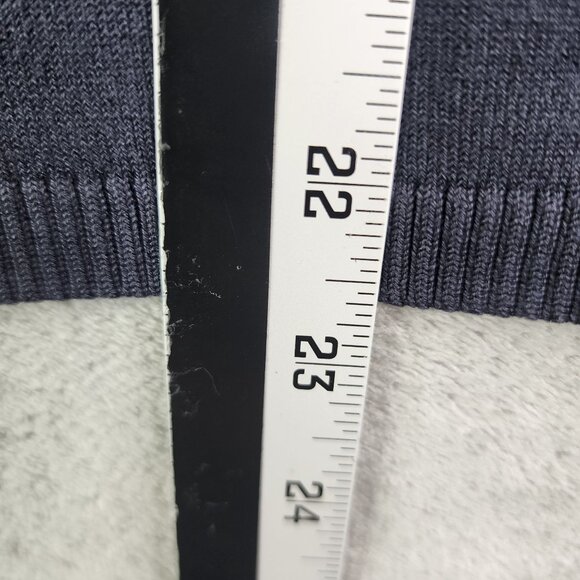 Womens Blue Josephine Chaus Turtleneck Sweater Vest Sleeveless Silk Blend Size M - Picture 8 of 9